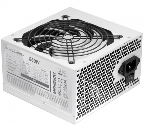 Fonte de Alimentação ATX 850W 20+4 pin MPIII850W (Branco) - MARS GAMING