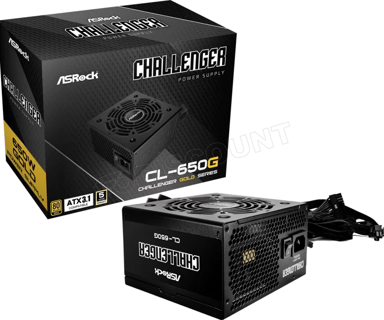 Fonte de Alimentação ASRock CL-650G, 650W, 80 PLUS Gold