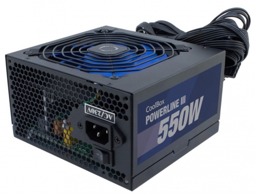 FONTE DE ALIMENTACÃO COOLBOX  ATX POWERLINE III 550W 85 EFI , COO-FAPW3-550