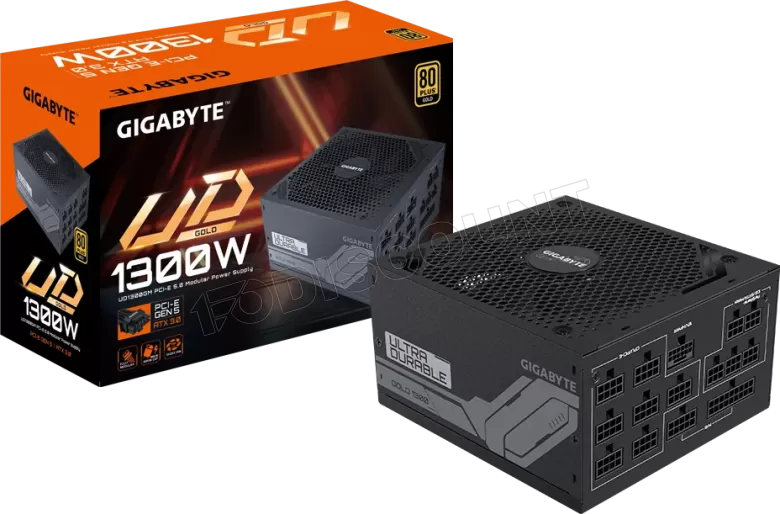 Fonte de Alimentação GIGABYTE GP-UD1300GM PG5: 1300W, 80+ Gold, Modular