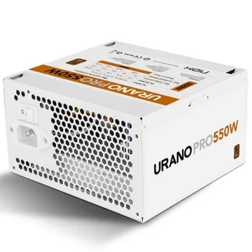 Fonte de alimentação Nox Hummer Urano Pro branca/ 550 W/ Ventoinha de 12 cm/ Bronze 80 Plus