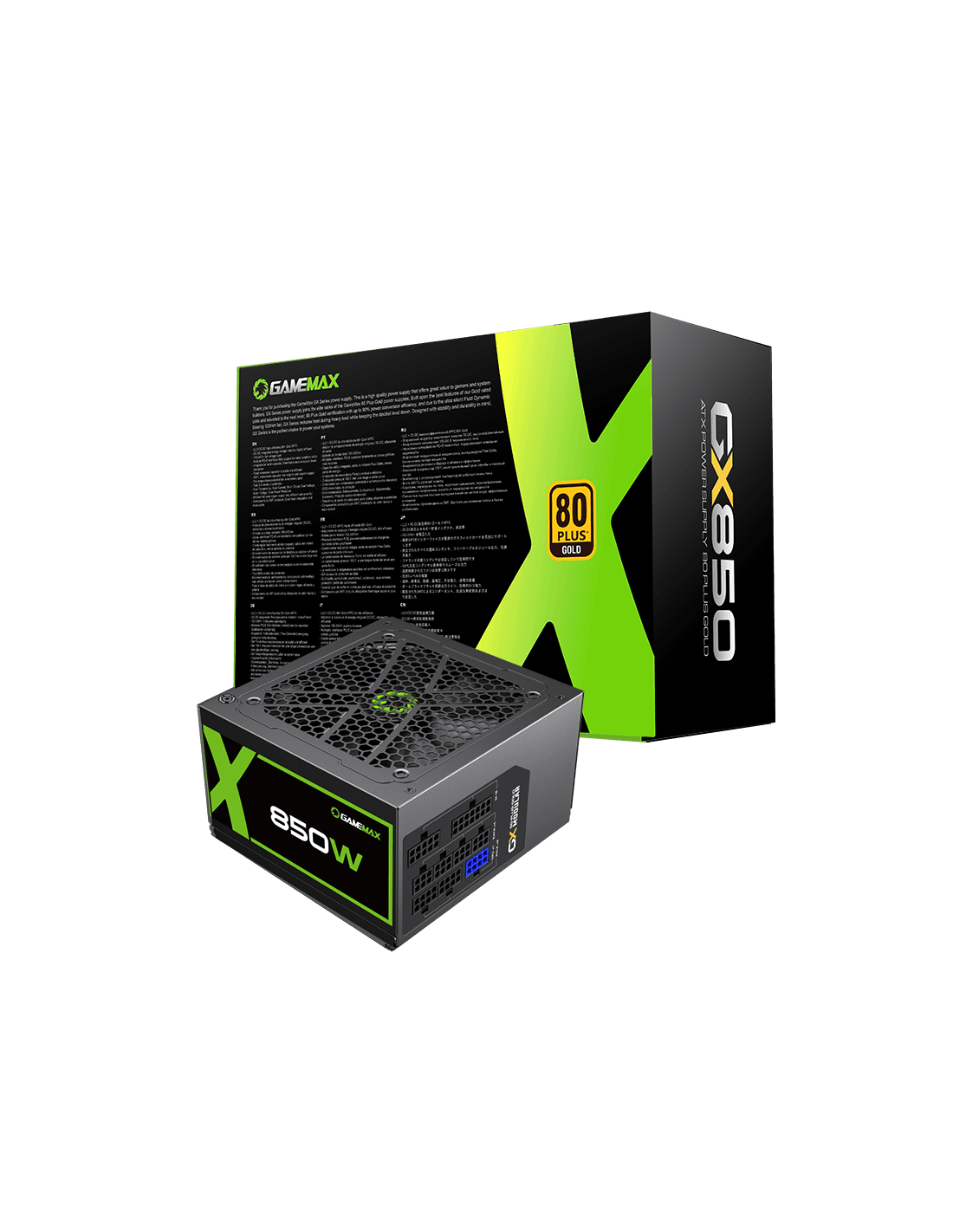 Fonte Gamemax GX-850 Modular 850W 80+ Gold - Cabos Planos