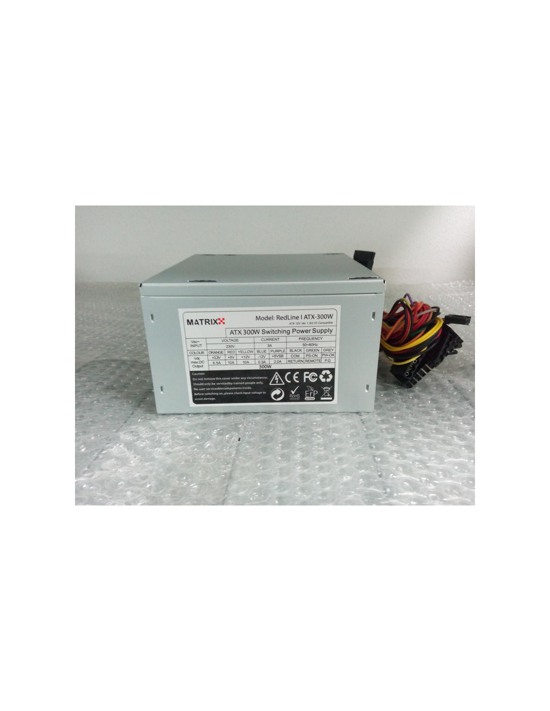 Fonte M4trixx 300W ATX RedLine I - 300W, Ventoinha 12cm, RoHS