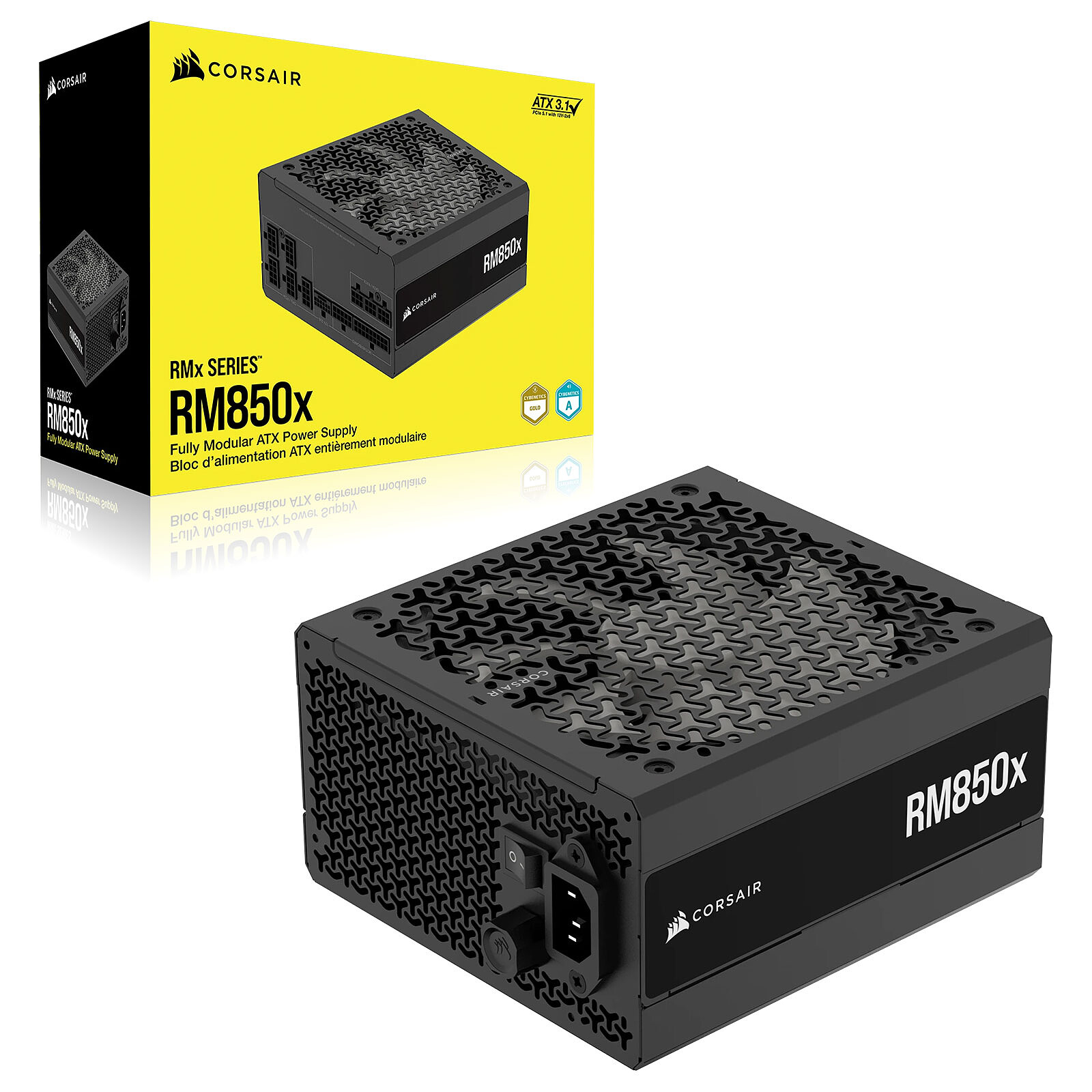 FUENTE DE ALIMENTACIÓN CORSAIR RM850E 850W VENTILADOR 12CM CYBENE