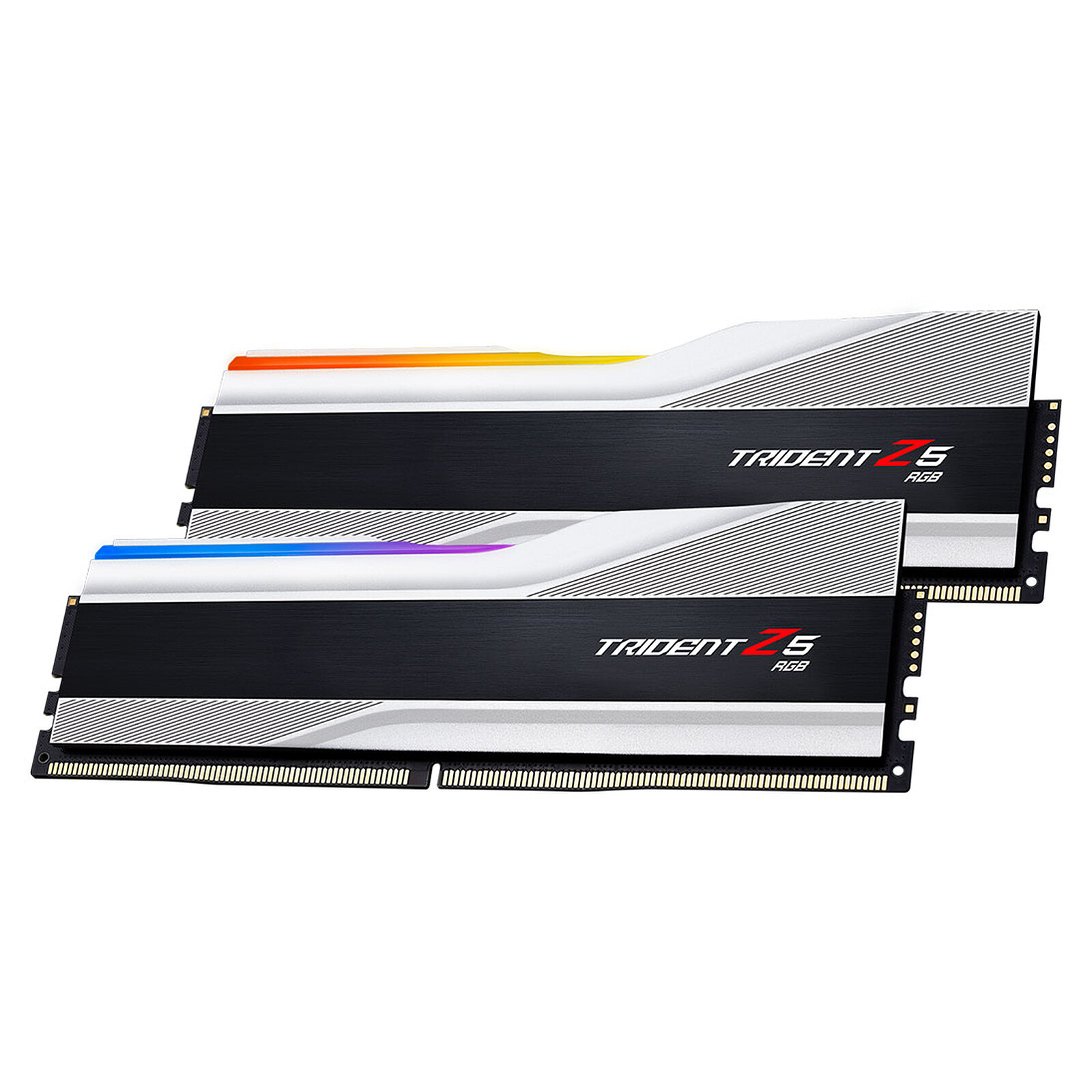 G.Skill Trident Z5 RGB 32 Go (2 x 16 Go) DDR5 6000 MHz CL32 - Argent