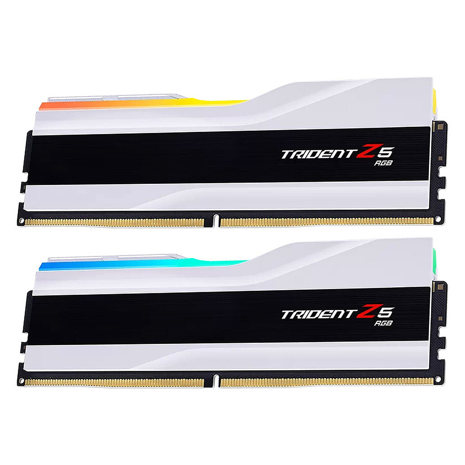 G.Skill Trident Z5 RGB 32 Go (2 x 16 Go) DDR5 7200 MHz CL34 - Blanc