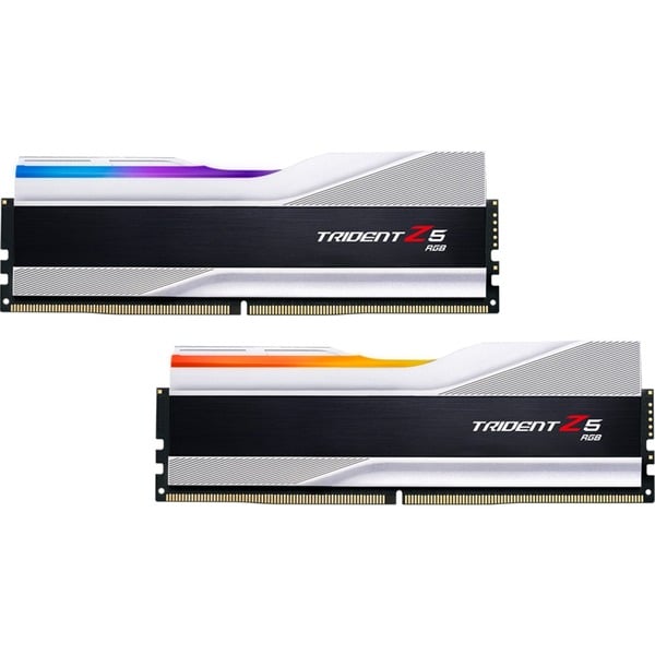 G.Skill Trident Z5 RGB 64 Go (2 x 32 Go) DDR5 6000 MHz CL30 - Argent