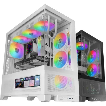 Gabinete gamer semi-torre Mars Gaming MC-LCDX/Branco