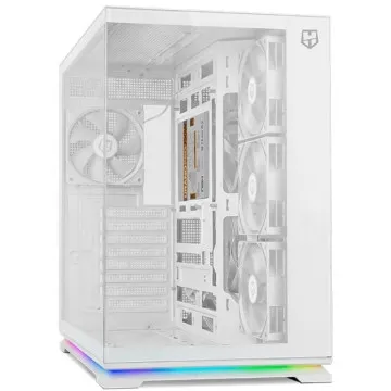 Gabinete Nox Hummer Galaxy Mid-Tower para jogos / Branco