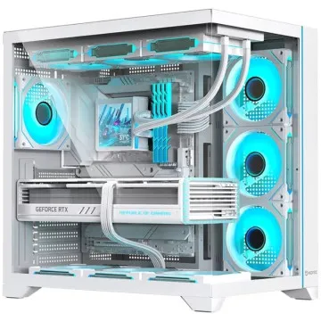 Gabinete para jogos Hiditec H3 Pro Semi-Tower // Branco