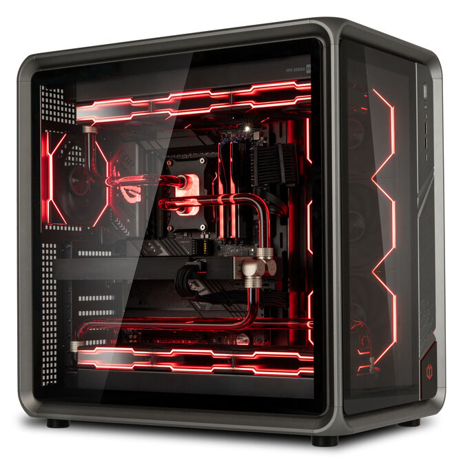 Gaming-PC Konfigurator Liquid Beast, AMD Ryzen 9 9800X3D, NVIDIA GeForce RTX 5090 - Custom Wasserkühlung