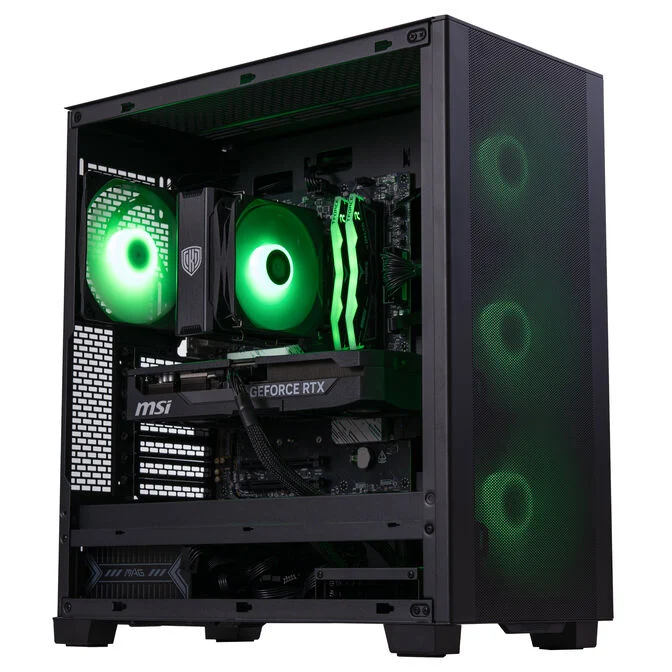 Gaming-PC Mach 5 Grün, AMD Ryzen 5 7500X3D, RTX 5070 Ti - Fertig-PC