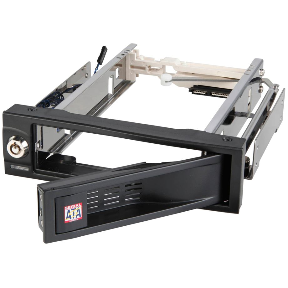 Gaveta ICYBOX IB-168SK-B: 1x HDD SATA 3.5", Hot-Swap, Sem Bandeja, Fechadura
