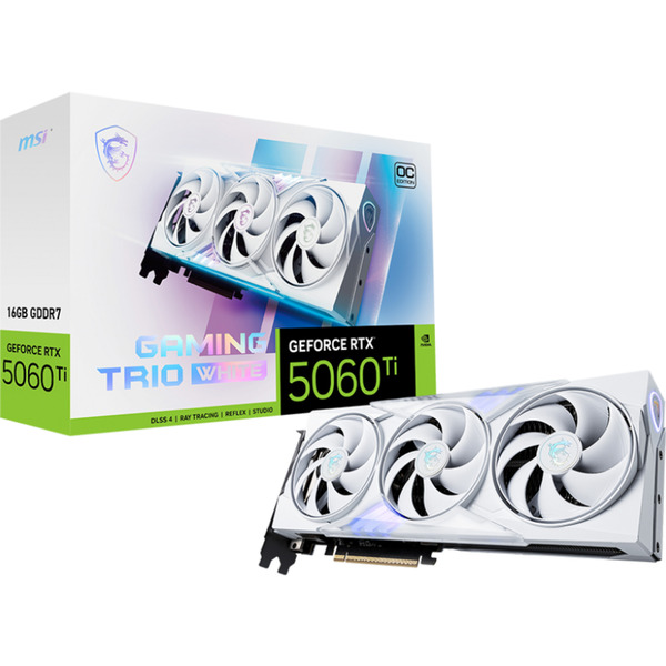 GeForce RTX 5060 Ti 16G GAMING TRIO OC WHITE grafische kaart