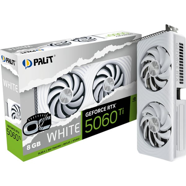 GeForce RTX 5060 Ti OC WHITE 8GB grafische kaart