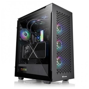 Gehäuse Thermaltake Divider 500 TG Air Midi Tower black