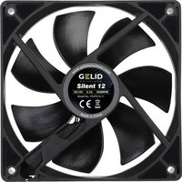 Gelid FN-PX12-11 PC-Gehäuse-Lüfter Schwarz (B x H x T) 120 x 120 x 25 mm