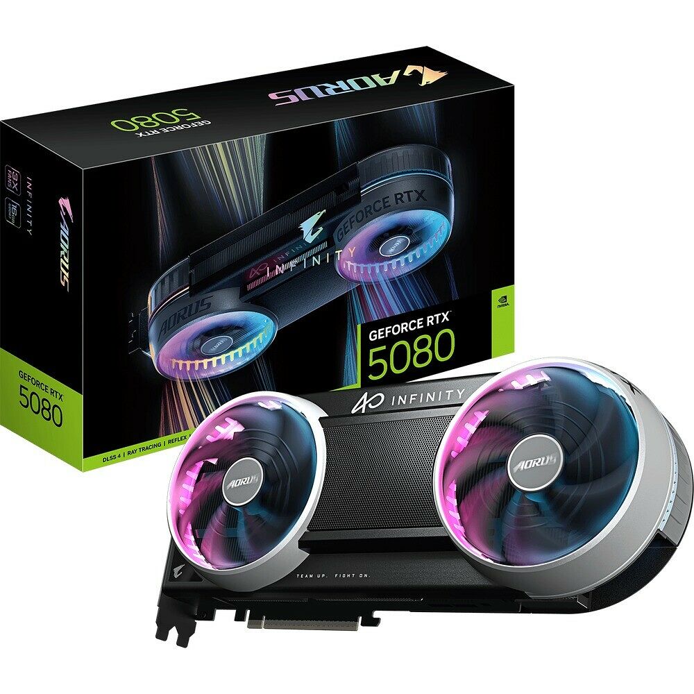 Gigabyte AORUS GeForce RTX 5080 INFINITY WOOD 16G - Noir