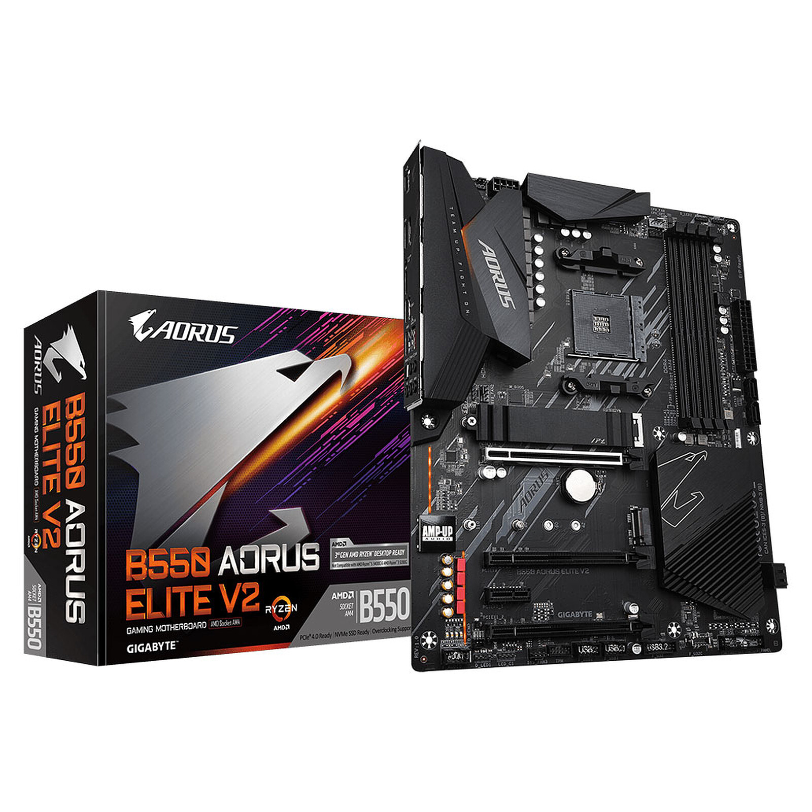 MOTHERBOARD ATX GIGABYTE - AM4 B550 AORUS ELITE V2