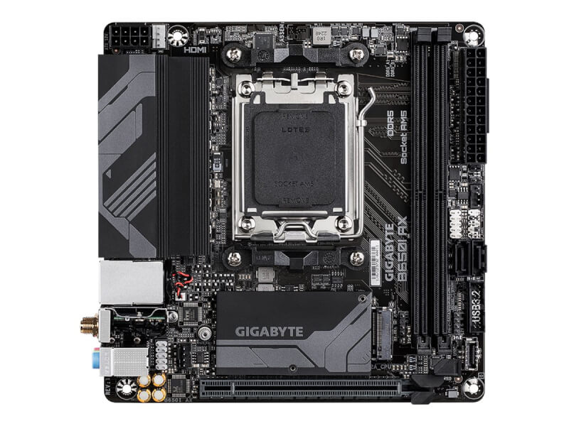 Gigabyte B650I AX Mainboard Mini-ITX Sockel AM5 AMD B650 DDR5 Wi-Fi 6E