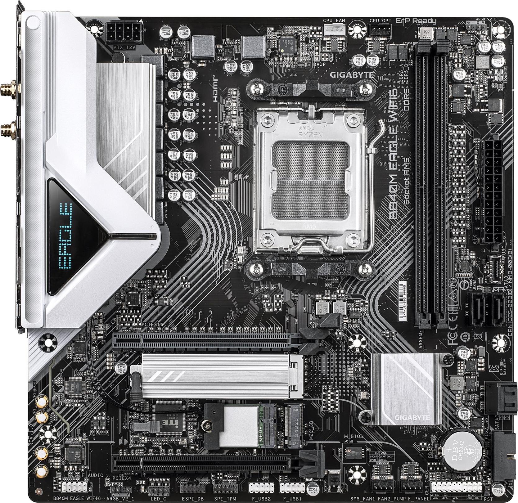 Gigabyte B840M EAGLE WIFI6 AM5 mATX -emolevy