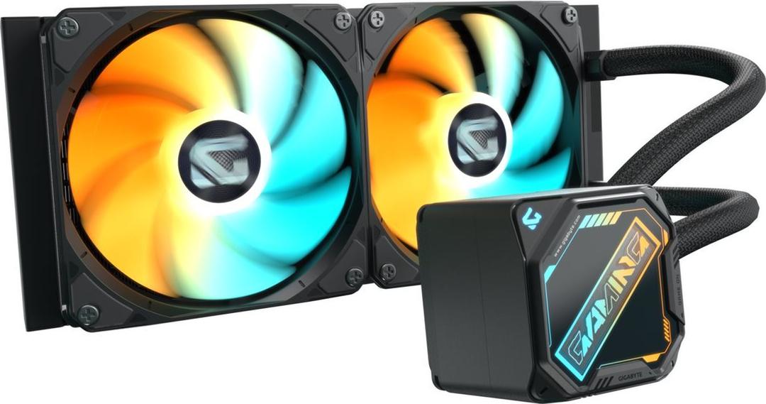 Gigabyte GAMING 240 CPU-Wasserkühlung 240mm 2x 120mm ARGB-Lüfter Schwarz