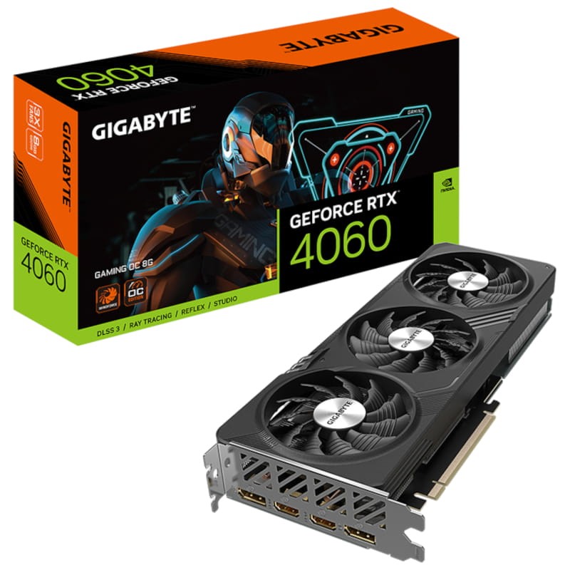 Gigabyte Gaming NVIDIA GeForce RTX&shy;&shy; 4060 OC 8GB GDDR6 Preto
