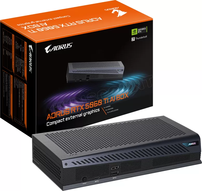 GIGABYTE GeForce RTX 5060 Ti AORUS AI BOX - 16GB GDDR7 RAM - Grafikkarte
