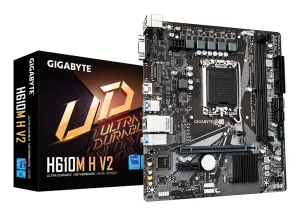 GIGABYTE H610M H V2 motherboard Intel H610 Express LGA 1700 micro ATX