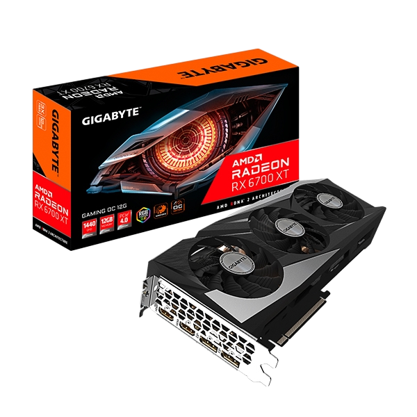 Gigabyte Radeon RX6700 XT Gaming OC 12GB GDDR6 – Tarjeta Gráfica AMD
