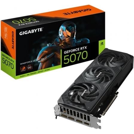 GIGABYTEGeForce RTX 5070 WINDFORCE OC SFF 12G, Grafikkarte(DLSS 4, 3x DisplayPort, 1x HDMI 2.1)