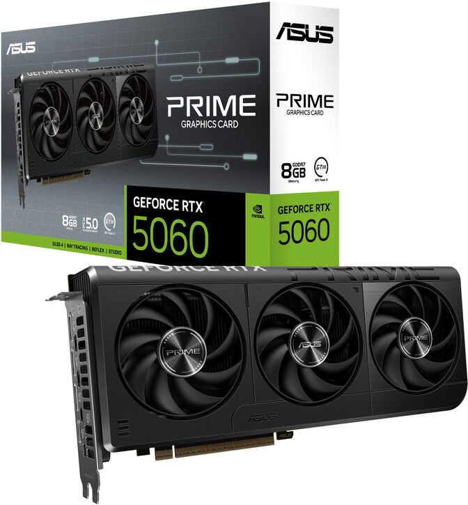 Gráfica Asus GeForce® RTX 5060 Prime 8GB GDDR7 DLSS4