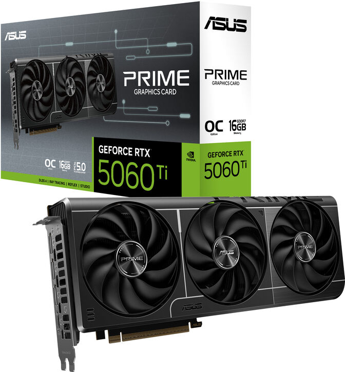 Gráfica Asus GeForce® RTX 5060 Ti Prime OC 16GB GDDR7 DLSS4