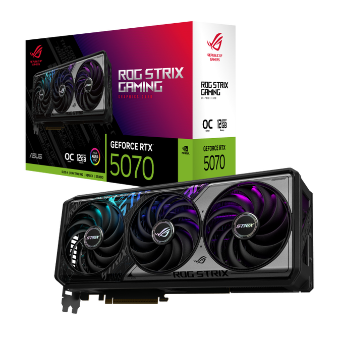 Gráfica Asus GeForce® RTX 5070 ROG Strix Gaming OC 12GB GDDR7 DLSS4