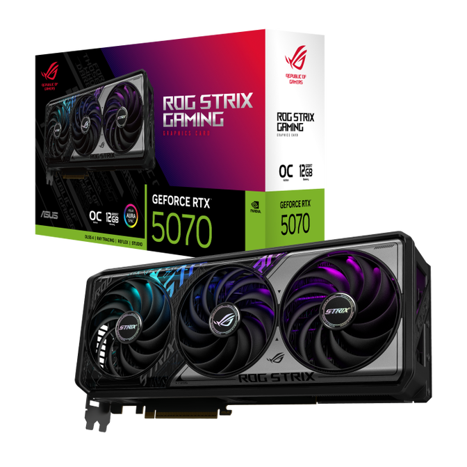 Gráfica Asus GeForce® RTX 5070 ROG Strix Gaming OC 12GB GDDR7 DLSS4