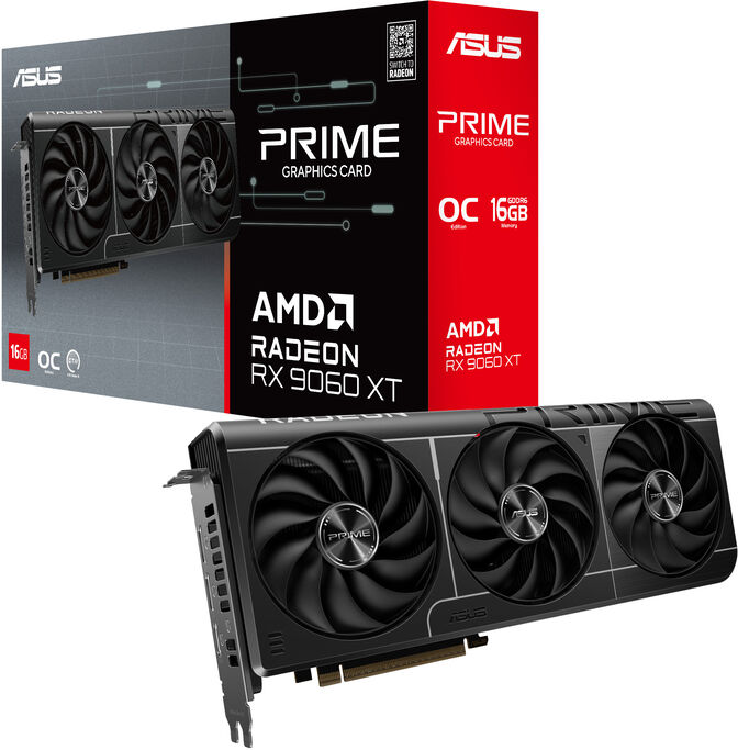 Gráfica Asus Radeon RX 9060 XT Prime OC 16GB GDDR6