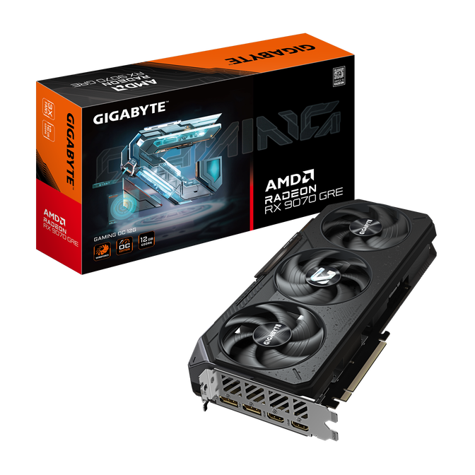 Gráfica Gigabyte Radeon RX 9070 GRE Gaming OC 12GB GDDR6
