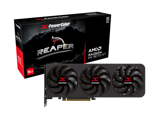 Gráfica PowerColor Radeon RX 9070 XT Reaper 16GB GDDR6