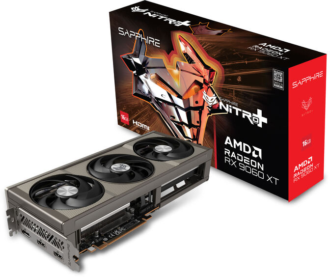Gráfica Sapphire Radeon RX 9060 XT Nitro+ OC 16GB GDDR6