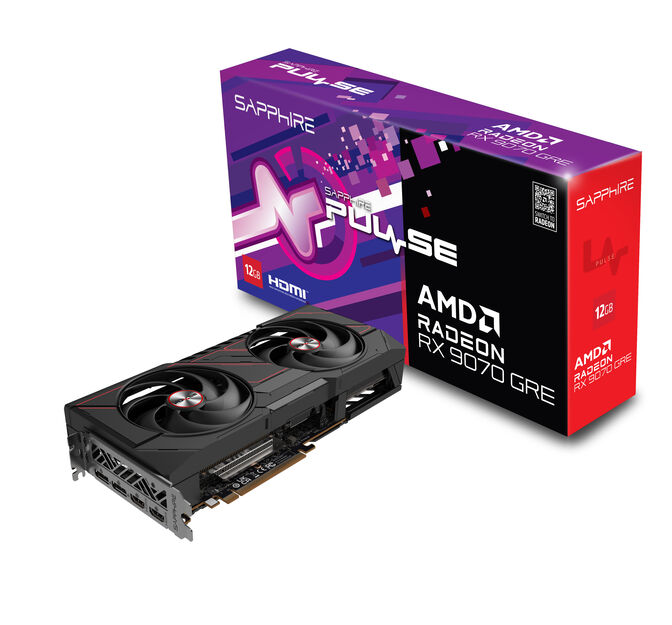 Gráfica Sapphire Radeon RX 9070 GRE Pulse OC 12GB GDDR6