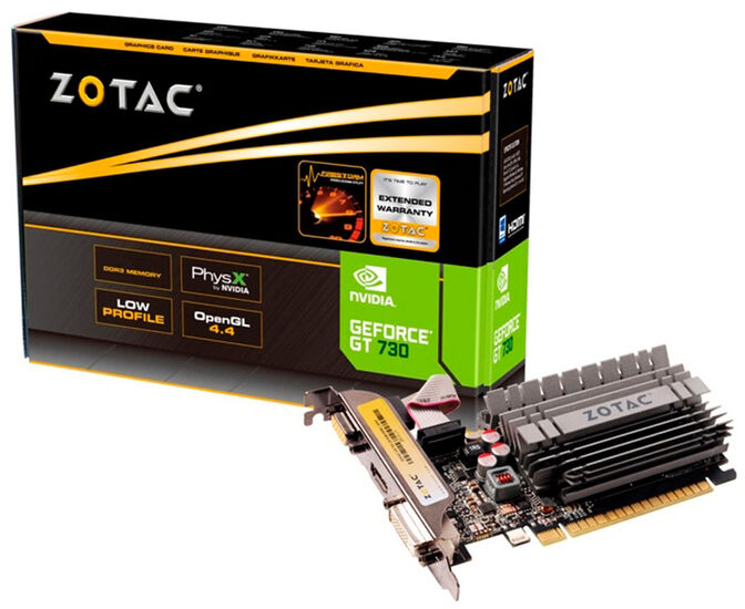 Gráfica ZOTAC GeForce® GT 730 Zone Edition 2GB GDDR3