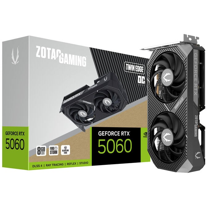 Gráfica ZOTAC GeForce® RTX 5060 Twin Edge OC 8GB GDDR7 DLSS4