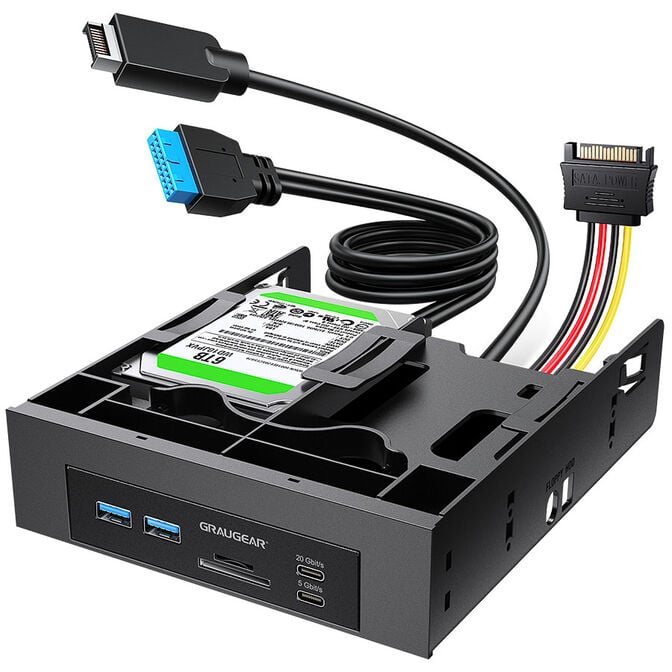 GRAUGEAR G-MP01CR-5 8-in-1 Frontpanel-Upgrade