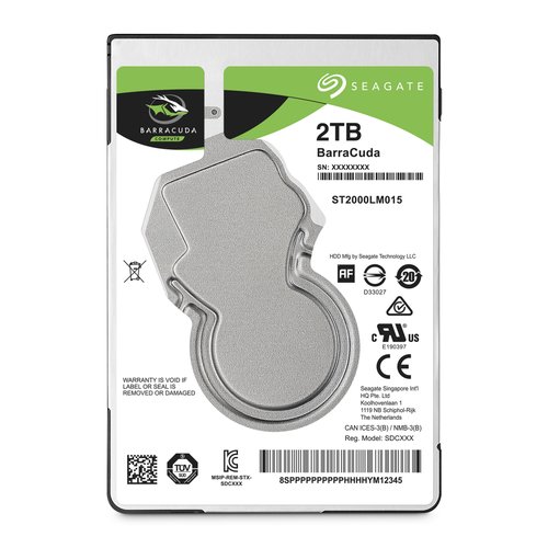 HDD 2TB Barracuda 2.5" SATA 6 Gb/s 5400 rpm 128mb Cache
