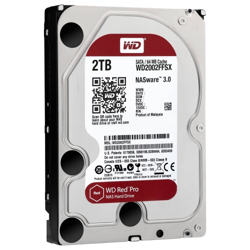 HDD 2TB WD RED PRO 64mb cache 7200 rpm SATA 6gb/s  3.5"