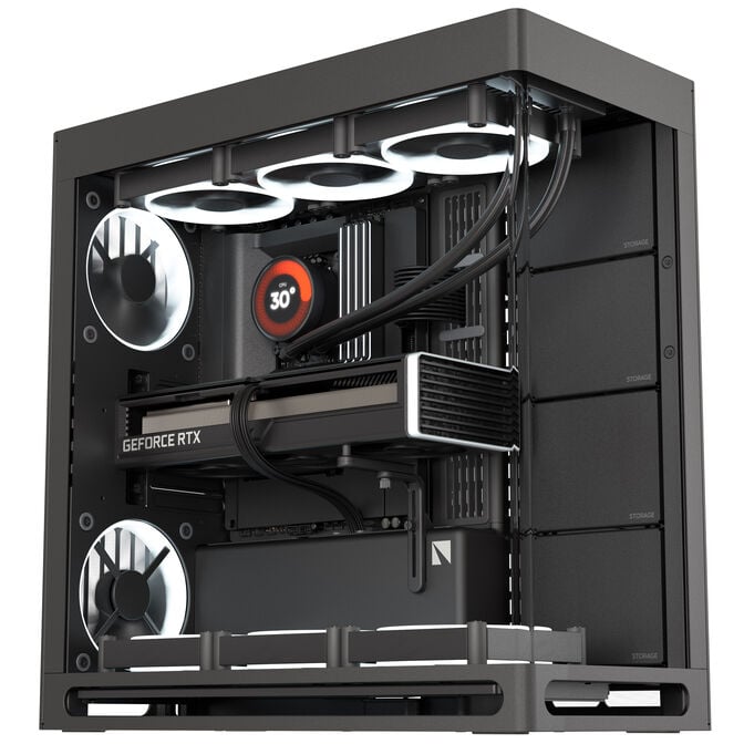 High-End Gaming-PC-Konfigurator, HAVN HS 420, AMD AM5, Ryzen-Prozessor, RTX 5080 / 5090 GPU, AiO Wasserkühlung – ATX, schwarz