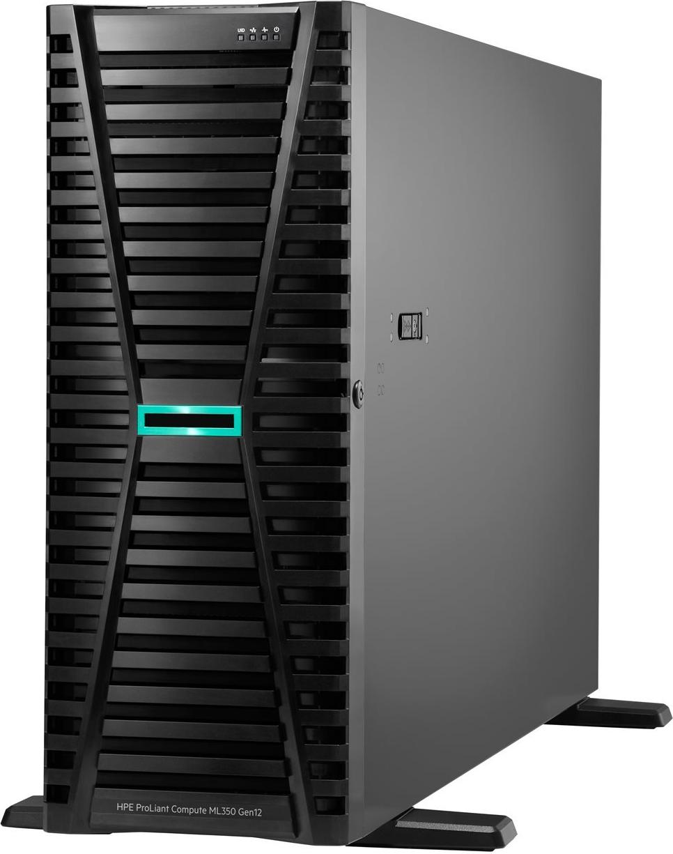 HPE ProLiant Compute ML350 Gen12 Tower-Server, Xeon 6515P 2,3 GHz, 64 GB RAM 960 GB SSD, Schwarz