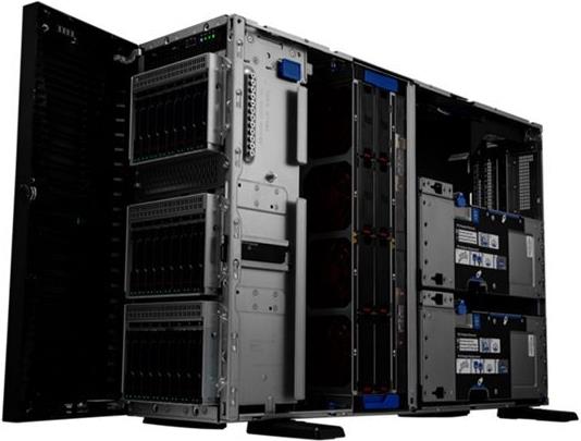 HPE ProLiant ML350 Gen11 Tower Server (4U), Intel Xeon Silver 4509Y 2,6 GHz, 64 GB RAM 960 GB SSD, Schwarz