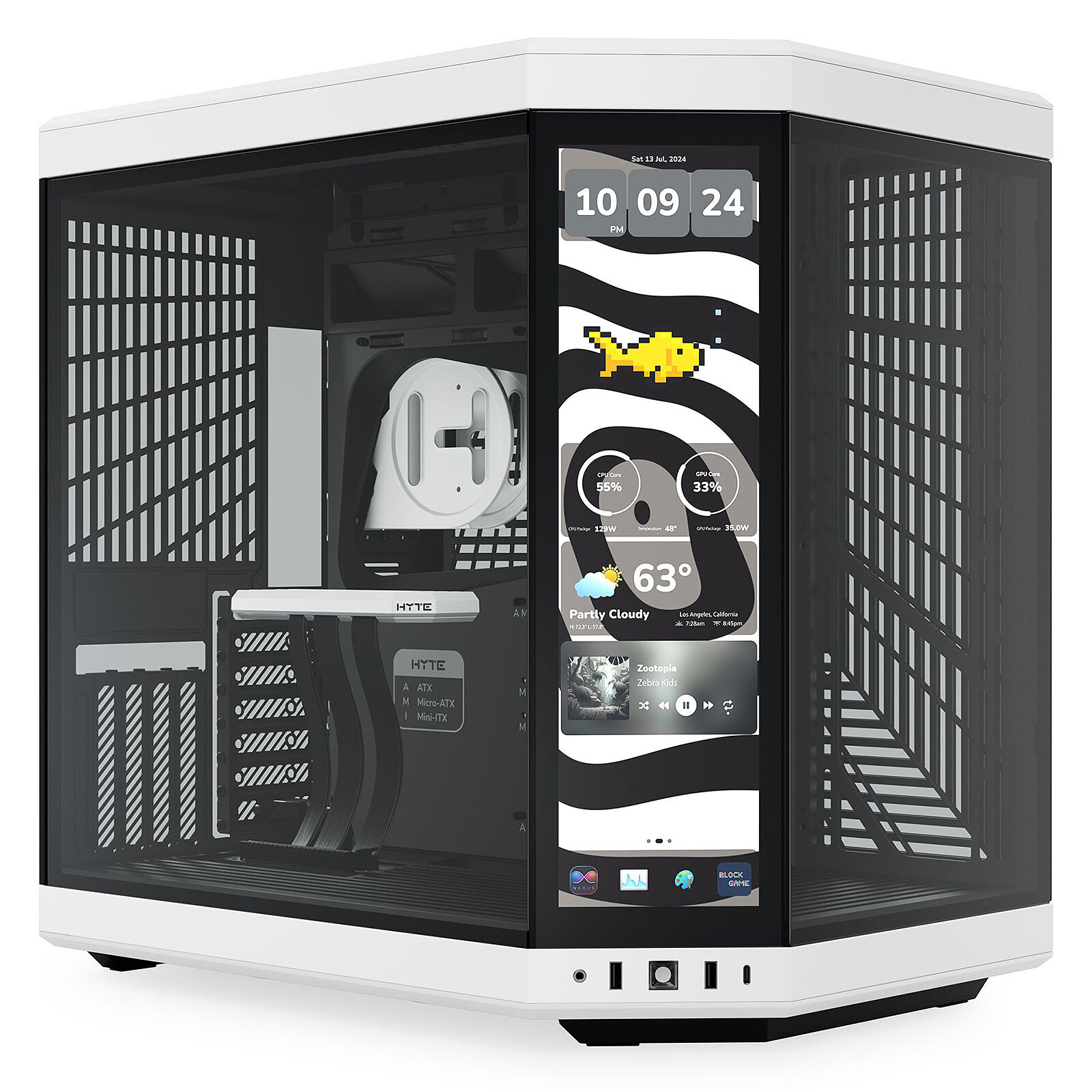 Hyte Y70 Touch Infinite (Blanc/Noir)