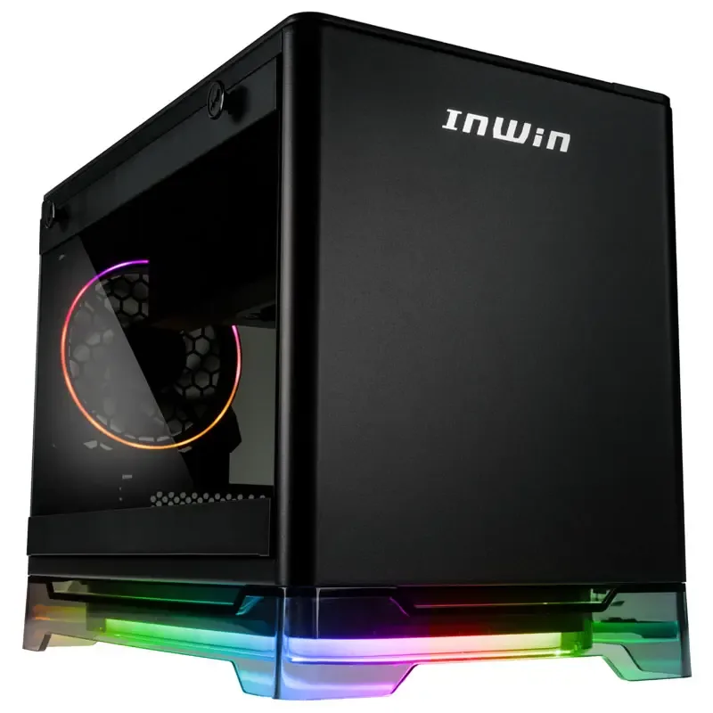 In Win A1 Plus ARGB Cube Case Vetro Temperato Mini ITX 650W Nero